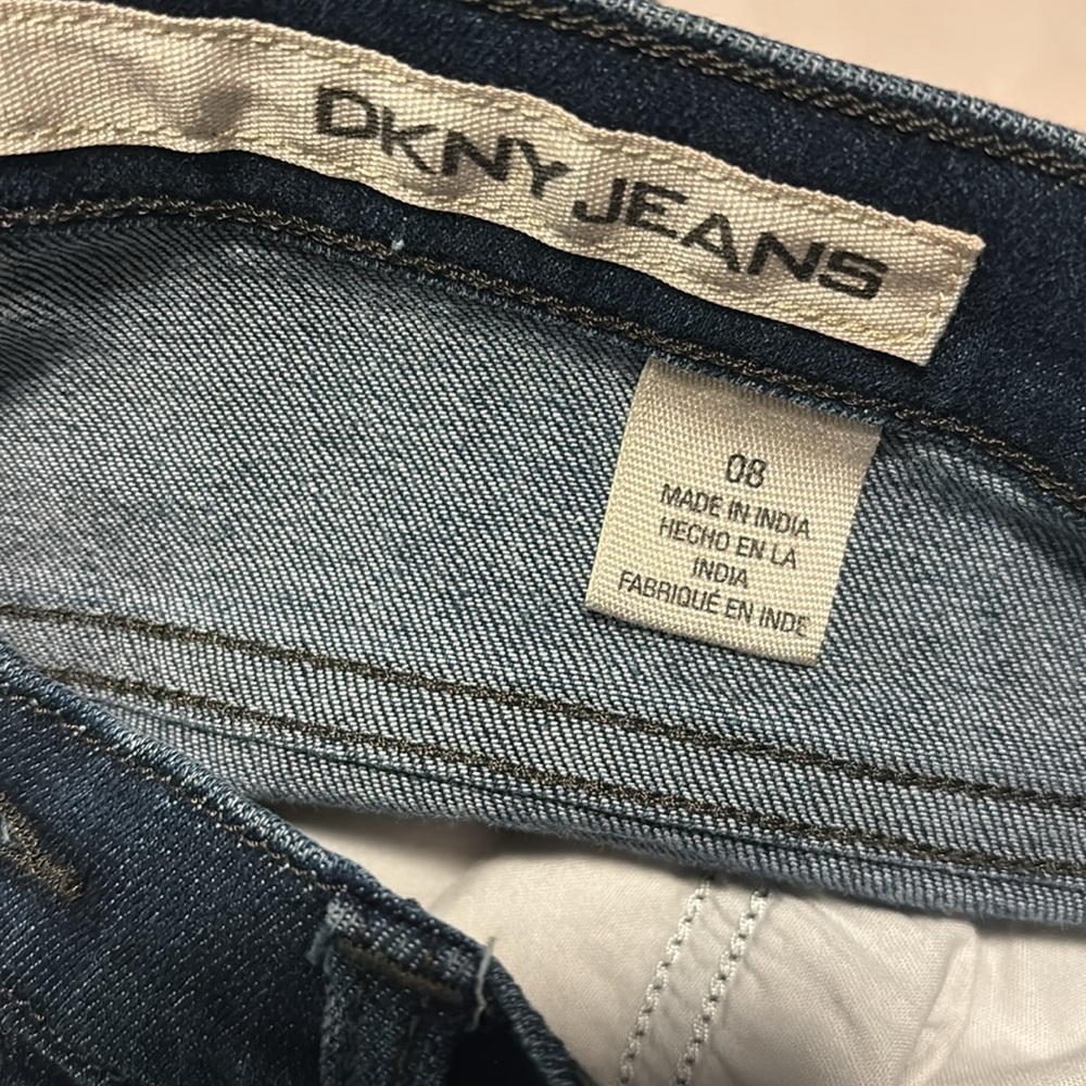 DKNY Classic Dark Blue Women's Jeans Size 08 - Picture 8 of 8
